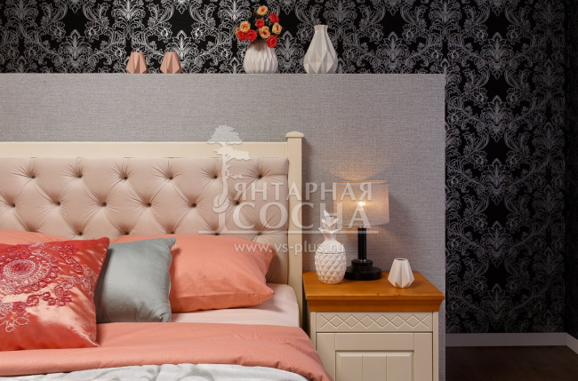 Кровать Дания-1/1 с мягким изголовьем с ящиками двуспальная Кровать Дания-1/1 с мягким изголовьем с ящиками двуспальная