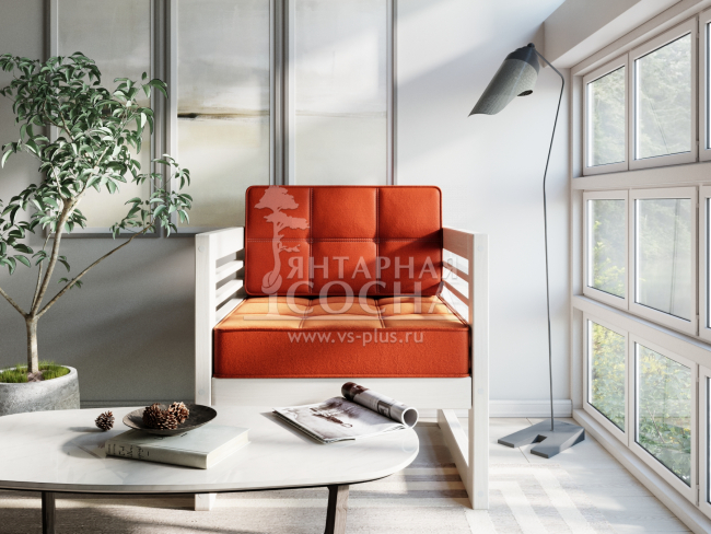 Кресло Сега Velvet Беленый Дуб Orange Кресло Сега Velvet Беленый Дуб Orange