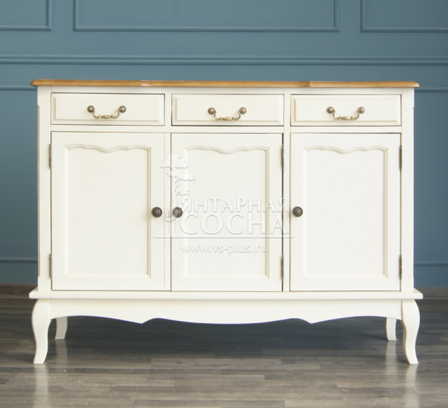 Бежевый Комод Leontina (3 ящика и 3 двери) арт ST9344 Бежевый Комод Leontina (3 ящика и 3 двери) арт ST9344