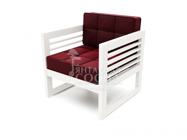 Кресло Сега Velvet Белая эмаль Vinous Кресло Сега Velvet Белая эмаль Vinous