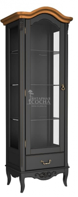 Витрина стеклянная L Прованс ясень Витрина стеклянная L Прованс ясень