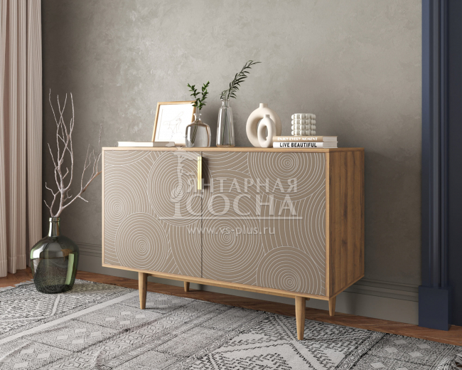 Комод с двумя дверками "Line" R18/beige Комод с двумя дверками "Line" R18/beige