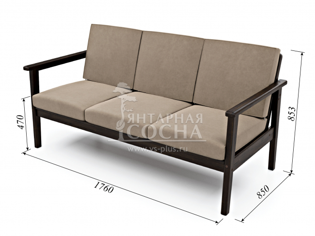 Диван Лориан Б Velvet Венге Beige Диван Лориан Б Velvet Венге Beige