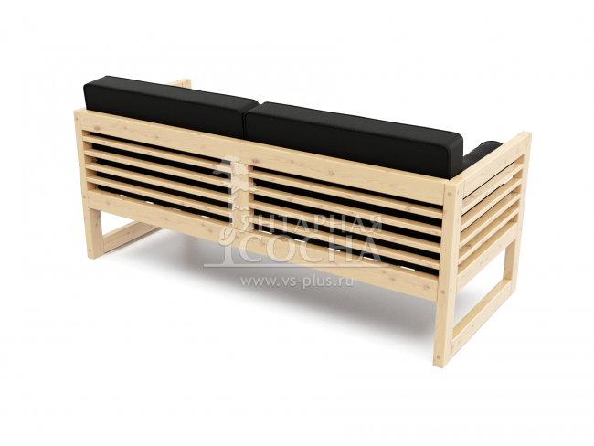 Диван Сега Б Velvet Сосна Black Диван Сега Б Velvet Сосна Black