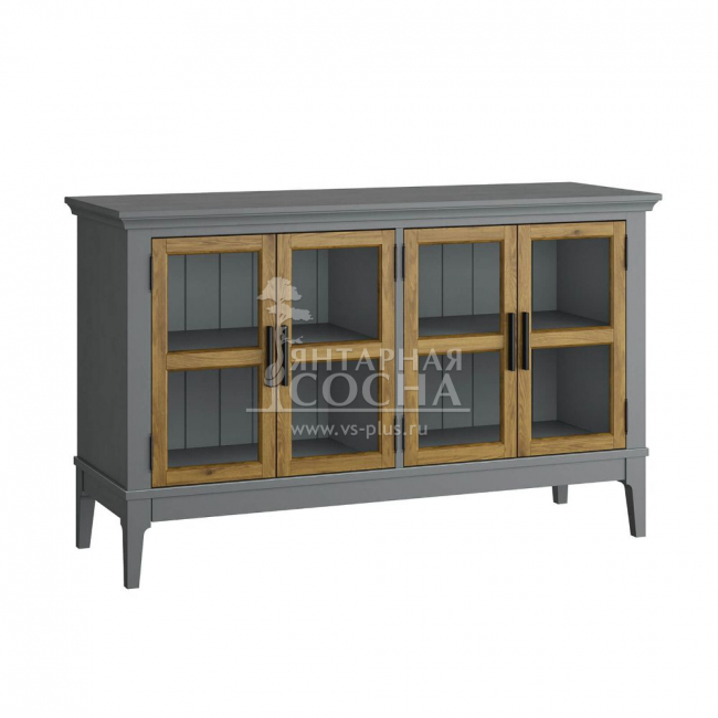 Тумба под ТВ со стеклянными дверями Квадро-С 40 Тумба под ТВ со стеклянными дверями Квадро-С 40