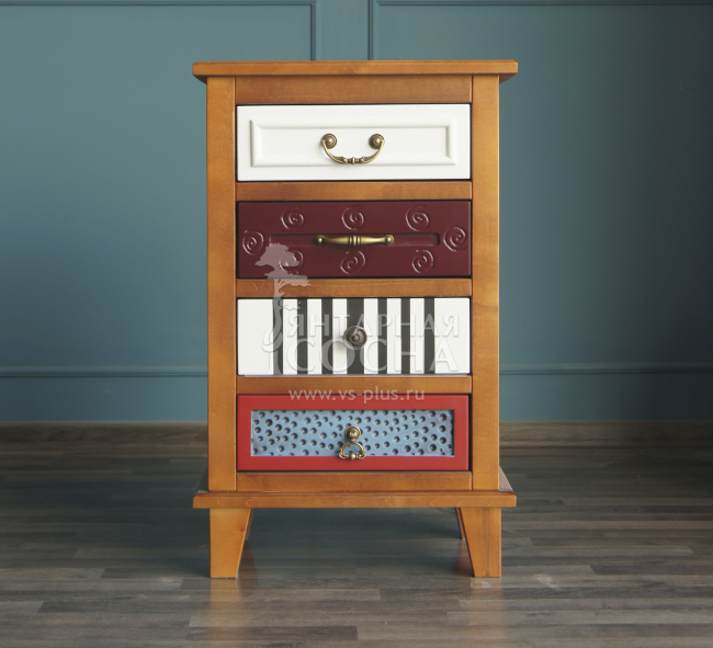 Тумба "Gouache Birch" арт M10529ETG/1, разноцветная Тумба "Gouache Birch" арт M10529ETG/1, разноцветная