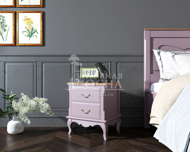 Тумба leontina Lavanda на два ящика арт ST9302/2L Тумба leontina Lavanda на два ящика арт ST9302/2L