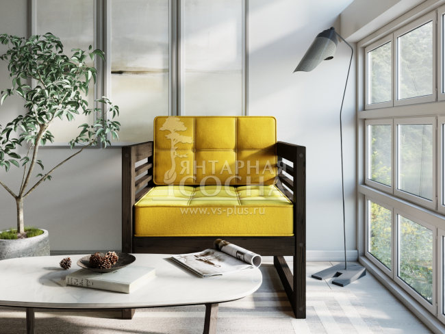 Кресло Сега Velvet Венге Yellow Кресло Сега Velvet Венге Yellow