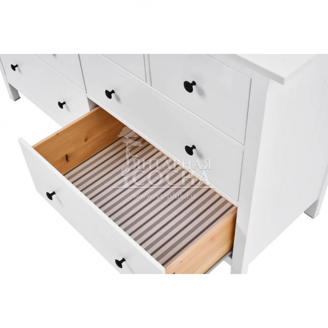 Комод широкий КЫМОР 8 ящиков Белый Комод широкий КЫМОР 8 ящиков Белый