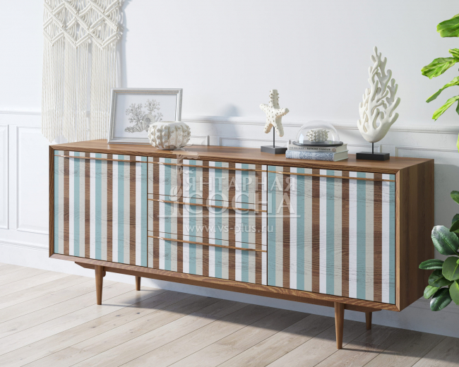 Комод "Bruni print 1" с тремя ящиками и дверками арт BR-03/print_1 Комод "Bruni print 1" с тремя ящиками и дверками арт BR-03/print_1