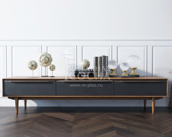 Консоль под TV "Bruni Black" с ящиками арт BR-21Black Консоль под TV "Bruni Black" с ящиками арт BR-21Black