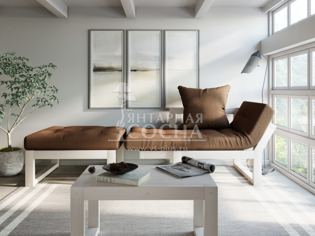 Кресло Амбер Textile Беленый Дуб Brown Кресло Амбер Textile Беленый Дуб Brown