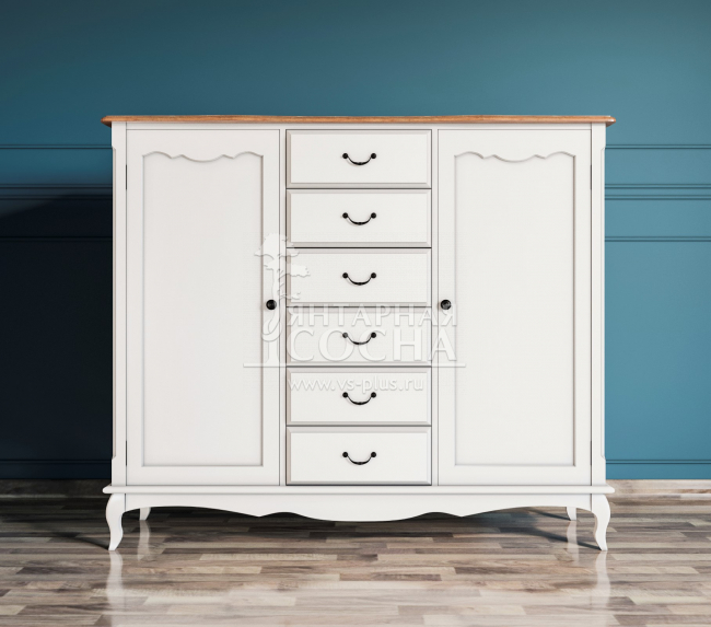 Комод «Leontina» с шестью ящиками и дверками арт ST9350 Комод «Leontina» с шестью ящиками и дверками арт ST9350