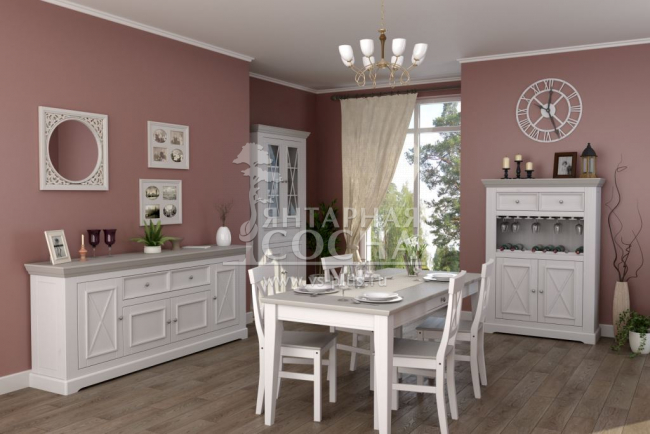 Шкаф для посуды Форест широкий 4 двери 1 ящик Шкаф для посуды Форест широкий 4 двери 1 ящик