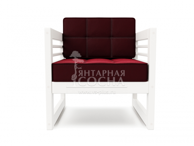 Кресло Сега Velvet Белая эмаль Vinous Кресло Сега Velvet Белая эмаль Vinous