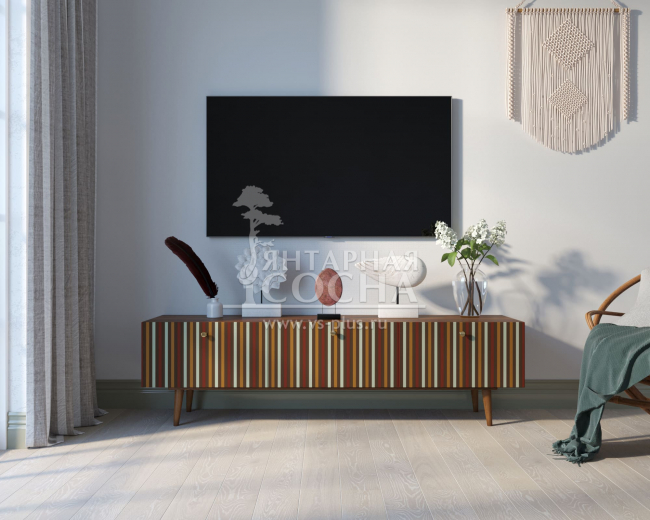 Комод "Berber" с ящиками низкий под TV принт 20 арт BB19/Print_20 Комод "Berber" с ящиками низкий под TV принт 20 арт BB19/Print_20