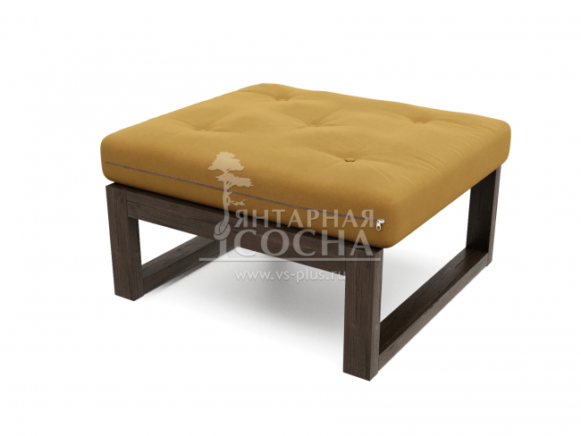 Пуфик Амбер Velvet Венге Mustard Пуфик Амбер Velvet Венге Mustard