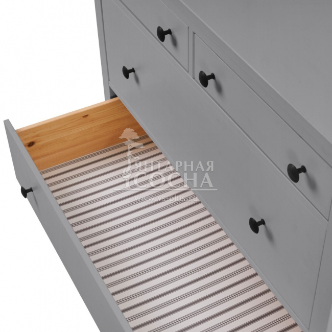 Комод высокий КЫМОР 6 ящиков Серый Комод высокий КЫМОР 6 ящиков Серый