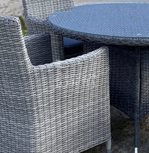 Комплект плетеной мебели AM-395C/T395 Grey (4+1) Комплект плетеной мебели AM-395C/T395 Grey (4+1)