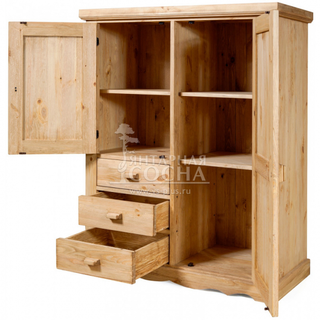 Шкаф Прованс 2 дверки 3 ящика KOF23 Шкаф Прованс 2 дверки 3 ящика KOF23