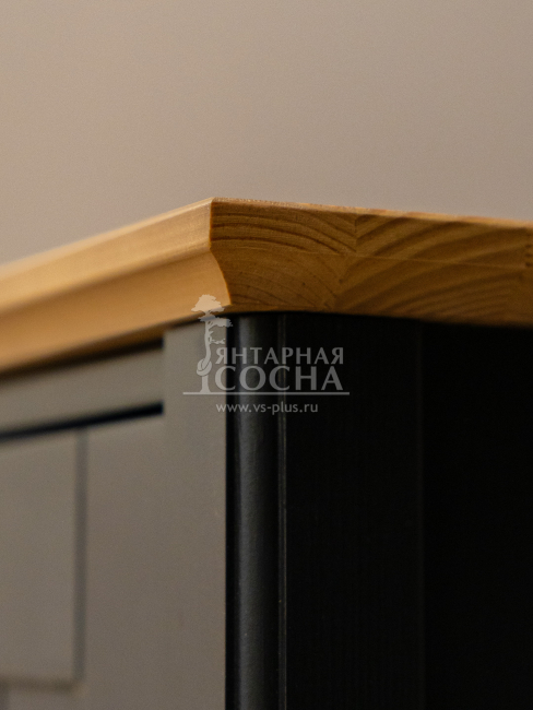 Шкаф для посуды 101 Пенни блэк/антик 24 Шкаф для посуды 101 Пенни блэк/антик 24