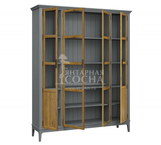 Шкаф для книг-витрина Квадро-С 422С Шкаф для книг-витрина Квадро-С 422С