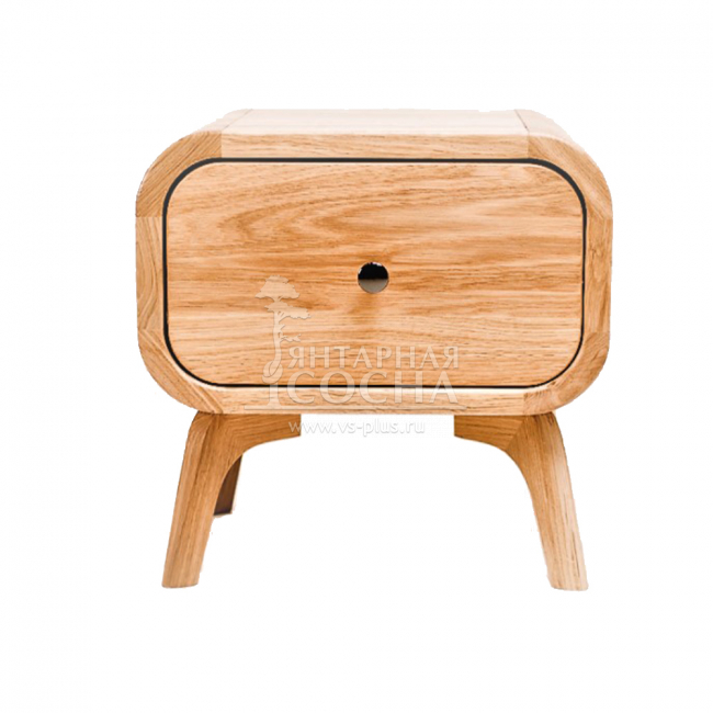 Тумба в Скандинавском стиле "Ellipse" с ящиком арт EL19 Коричневый Тумба в Скандинавском стиле "Ellipse" с ящиком арт EL19 Коричневый