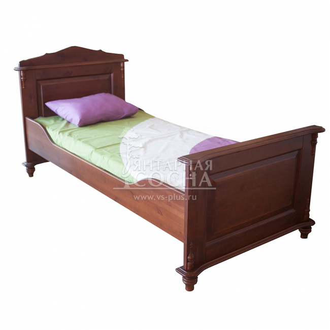 Кровать "Скандия" одинарная (1200х2000), высокое изножье
