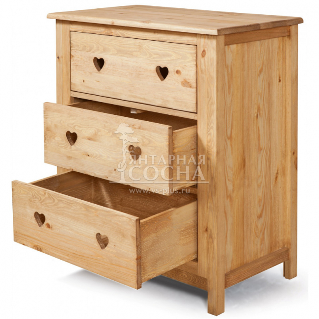 Комод Прованс 3 выдвижных ящика KR82 Комод Прованс 3 выдвижных ящика KR82