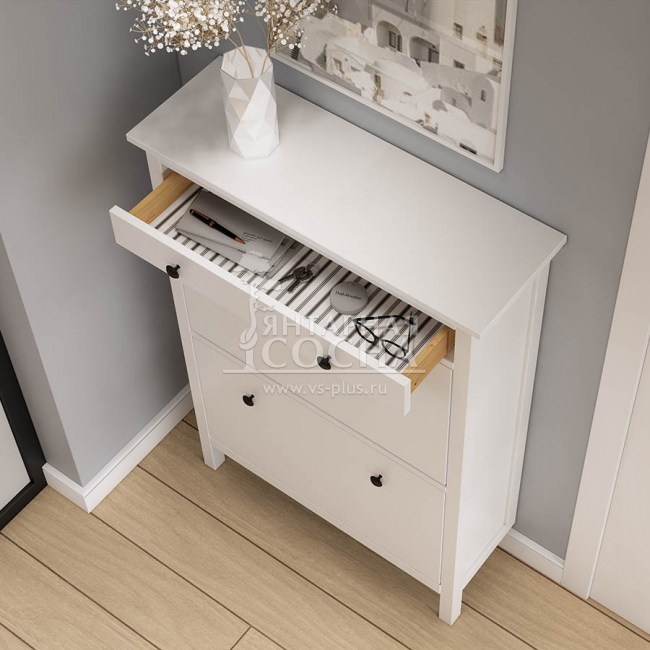 Тумба для обуви КЫМОР 89 Белая Тумба для обуви КЫМОР 89 Белая