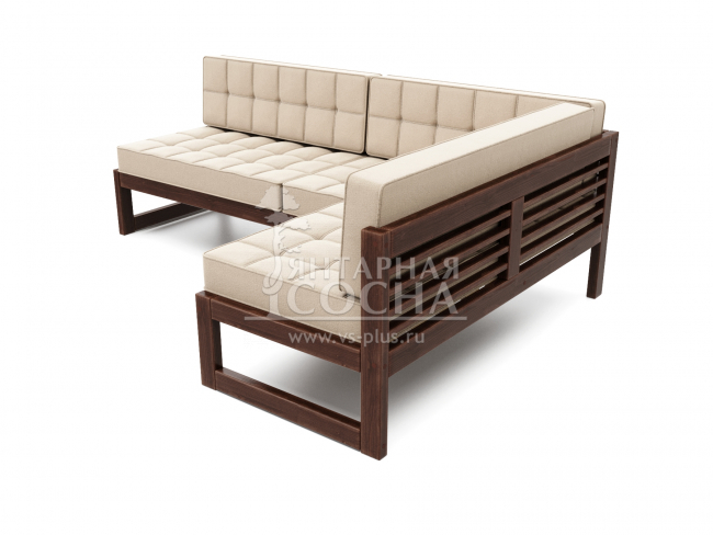 Диван Сега Угловой Velvet Орех Beige Диван Сега Угловой Velvet Орех Beige