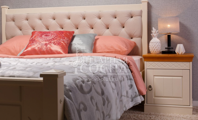 Кровать Дания-1 с мягким изголовьем Кровать Дания-1 с мягким изголовьем