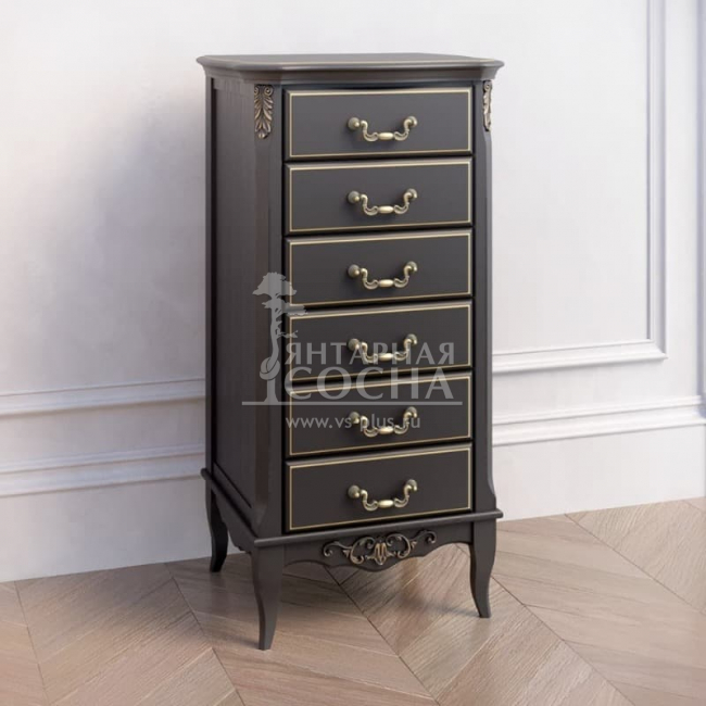 Комод высокий 6 ящиков Прованс Комод высокий 6 ящиков Прованс