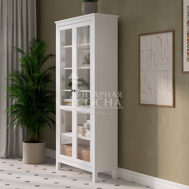 Шкаф для книг КЫМОР Стекло/Стекло 90 Белый Шкаф для книг КЫМОР Стекло/Стекло 90 Белый