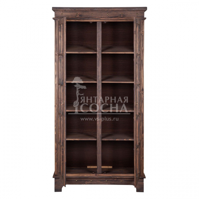 ШКАФ-ВИТРИНА ИЗ СОСНЫ ШАЛЕ 2 (ОРЕХ) ШКАФ-ВИТРИНА ИЗ СОСНЫ ШАЛЕ 2 (ОРЕХ)