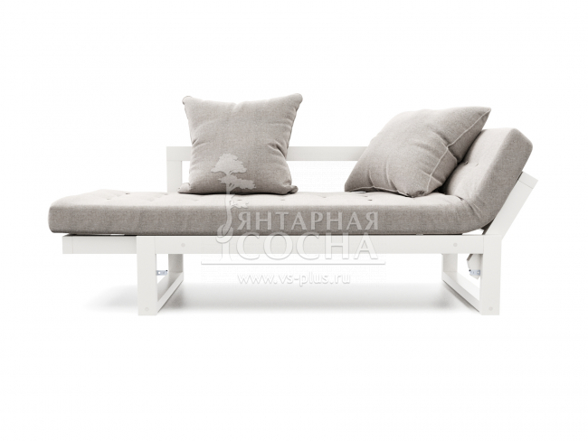 Кушетка Амбер Textile Белая эмаль Grey Кушетка Амбер Textile Белая эмаль Grey