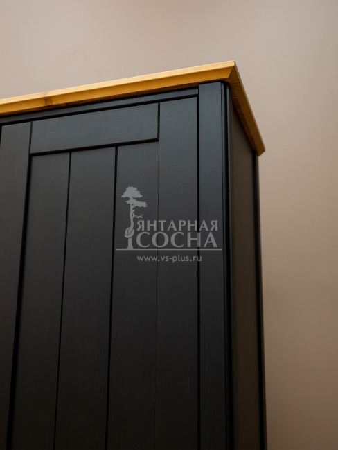 Шкаф для посуды 101 Пенни блэк/антик 24 Шкаф для посуды 101 Пенни блэк/антик 24