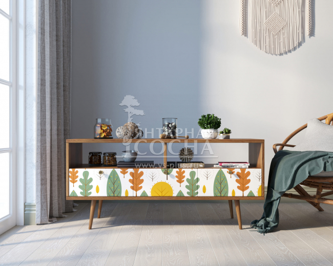 Консоль "Berber" с тремя ящиками принт 30 арт BB23/Print_30 Консоль "Berber" с тремя ящиками принт 30 арт BB23/Print_30