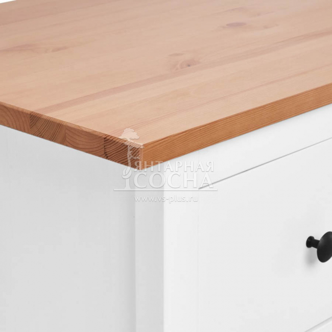 Комод широкий КЫМОР 8 ящиков Белый/Светло-коричневый Комод широкий КЫМОР 8 ящиков Белый/Светло-коричневый