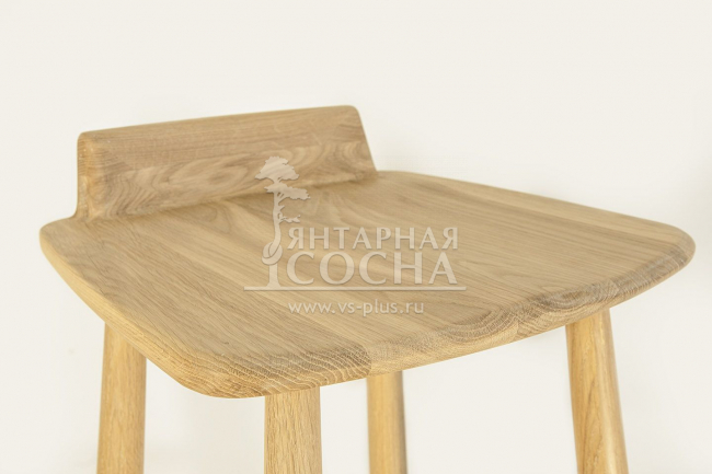 Стул барный Денвер из массива дуба натуральный дуб Стул барный Денвер из массива дуба натуральный дуб