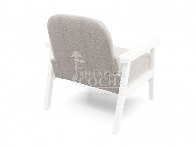 Кресло Флори Textile Белая Эмаль Grey Кресло Флори Textile Белая Эмаль Grey