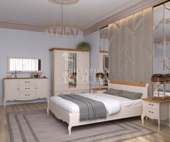 Шкаф 3-х дверный Лебо с зеркалом Шкаф 3-х дверный Лебо с зеркалом