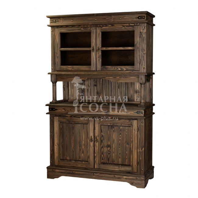 Буфет Викинг 01 (new) из массива сосны (венге) Буфет Викинг 01 (new) из массива сосны (венге)