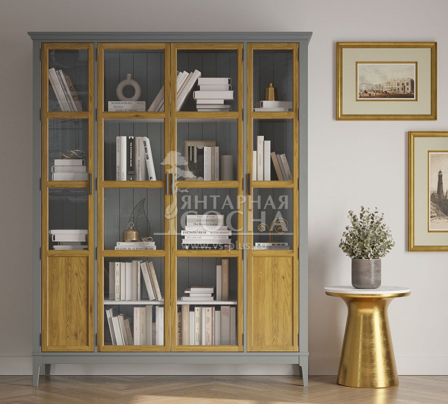 Шкаф для книг-витрина Квадро-С 422С Шкаф для книг-витрина Квадро-С 422С