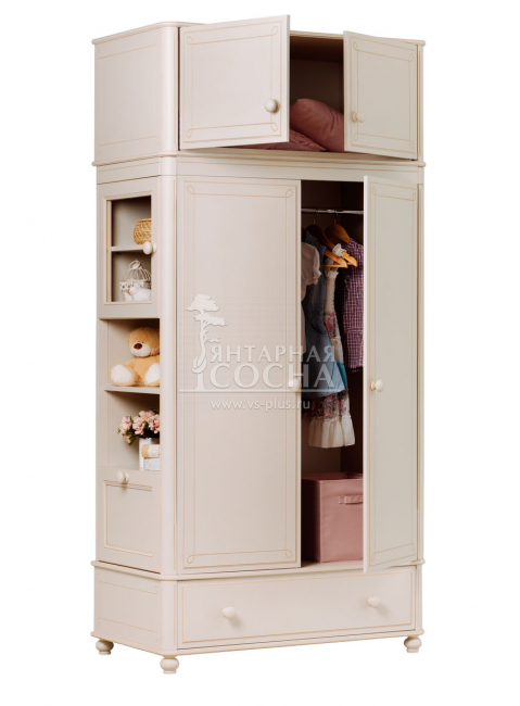 Шкаф Бетти 2-ств №3 с антресолью Шкаф Бетти 2-ств №3 с антресолью
