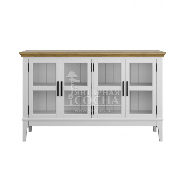 Тумба под ТВ со стеклянными дверями Квадро-С 40 Тумба под ТВ со стеклянными дверями Квадро-С 40