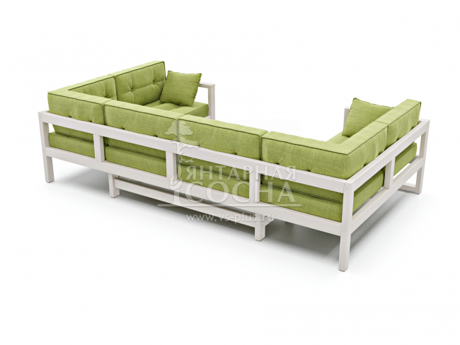 Диван Астер П-образный Textile Беленый Дуб Green Диван Астер П-образный Textile Беленый Дуб Green