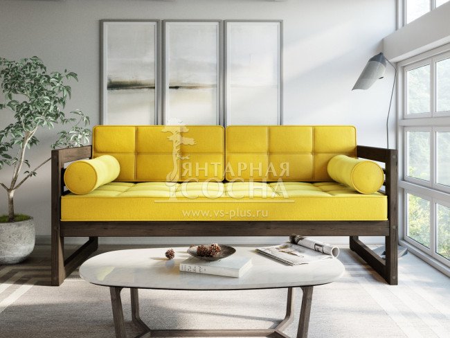Диван Сега Б Velvet Венге Yellow Диван Сега Б Velvet Венге Yellow