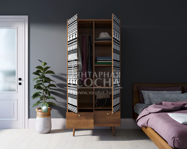 Шкаф двухстворчатый "Berber" принт 19 арт BB16/Print_19 Шкаф двухстворчатый "Berber" принт 19 арт BB16/Print_19