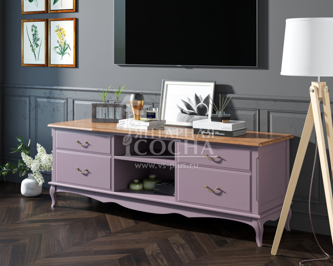 Комод Leontina Lavanda под TV удлиненный арт ST9328/2L Комод Leontina Lavanda под TV удлиненный арт ST9328/2L